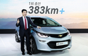 한국지엠, 1회 충전거리 383km '볼트EV' 공개