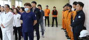 갑을녹산병원, 소방서와 함께 자체 소방훈련 실시