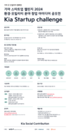 기아, '스타트업 챌린지' 참가자 모집…환경·모빌리티 분야 미래세대 육성