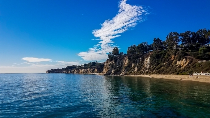 미국 캘리포니아 남부 고급 주택지구 ‘퍼시픽 팰리세이즈(Pacific Palisades)’ 해변
