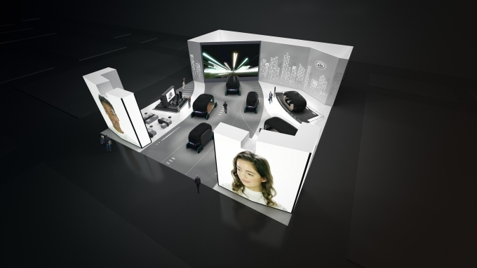 기아차 2019 CES 부스이미지