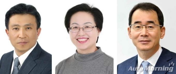 (왼쪽부터) 기아차 윤승규 부사장, 기아차 조애순 신임임원, 기아타이거즈 이화원 부사장