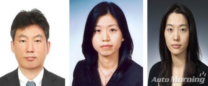(왼쪽부터) 현대기아자동차 김윤구 부사장, 현대자동차 김정원 신임임원, 현대자동차 변영화 신임임원