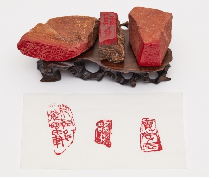 하농 김순욱 박사의 도장 작품 Sun Wuk Kim, Seals, Korean, Stone, Private Collection, (c) Sun Wuk Kim, photo (c) Museum Associates LACMA, by Paul Salveson