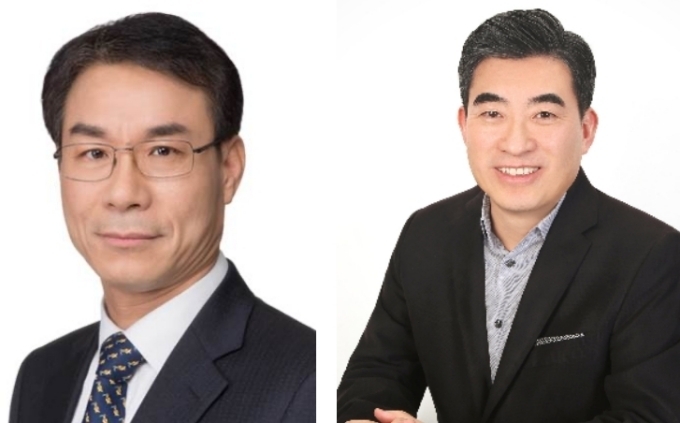(왼쪽부터) 현대위아 사장 정재욱, 현대자동차 사장 신재원