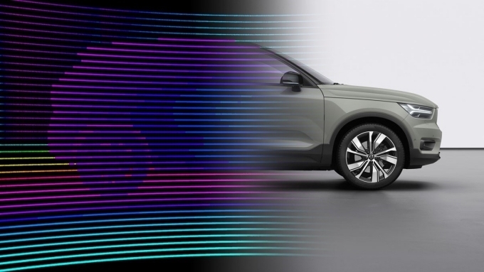 볼보자동차 XC40 리차지 라이다(LiDAR) 시각화