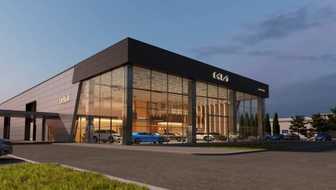 ‘기아 스토어(Kia Store)’의 매장 디자인 표준 내외관 이미지