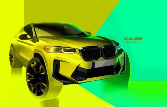 BMW X4 M 차량 랜더링