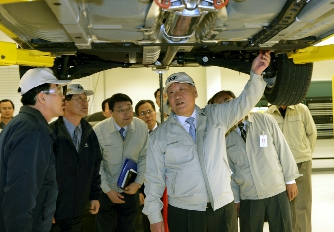 2005년 3월 현대차 미국 앨라배마공장 방문