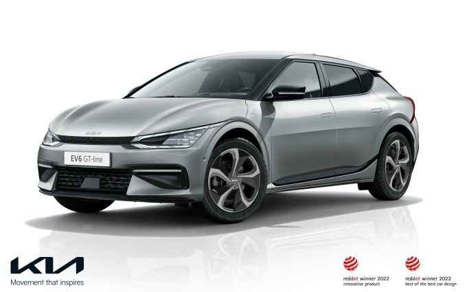 2022 레드 닷 어워드 제품 디자인 분야 최우수상을 수상한 기아 EV6