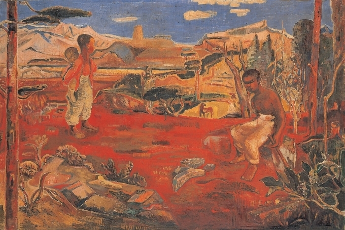 이인성, 경주의 산곡에서, 1934, 리움미술관 소장 (리움미술관)