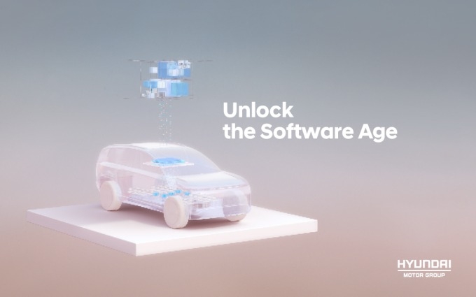 현대차그룹이 'Unlock the Software Age'에서 발표한 소프트웨어 중심 자동차(SDV)의 개념도