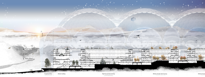 현대차그룹이 홍익대학교 건축도시대학(Hongik School of Architecture)과 연구한 극지 도시 디자인 콘셉트