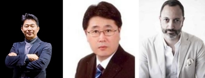 (왼쪽부터) 제네시스 송민규 부사장, 현대차 이영택 부사장, 기아 카림 하비브 부사장
