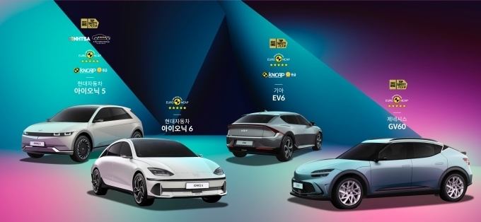 글로벌 주요 충돌테스트 평가 기관 현대차그룹 전용 전기차 최고 등급 획득 현황