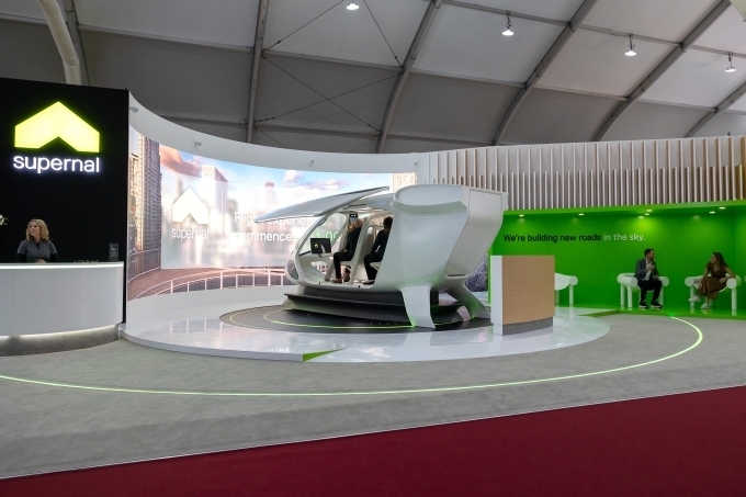 ‘서울 ADEX 2023’ 전시회에 참가한 현대차그룹 슈퍼널 부스 전경