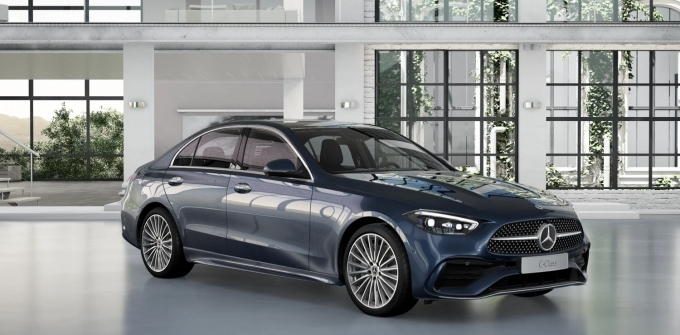 벤츠 C 300 4MATIC AMG 라인 온라인 스페셜 소달라이트 블루