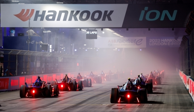 포뮬러 E 시즌9 2023 한국 런던 E-PRIX 대회 장면