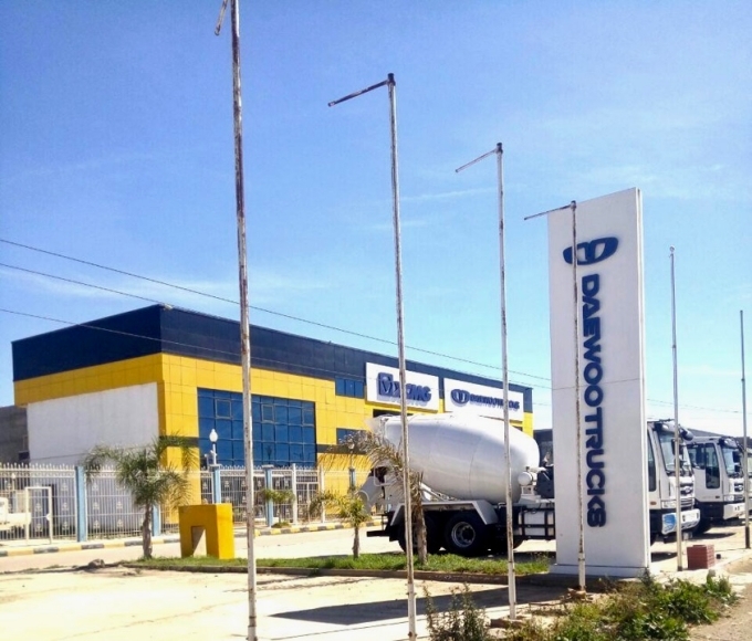 알제리 오란 소재의 대우트럭 3S(Sales, Service, Spare) Facility 전경