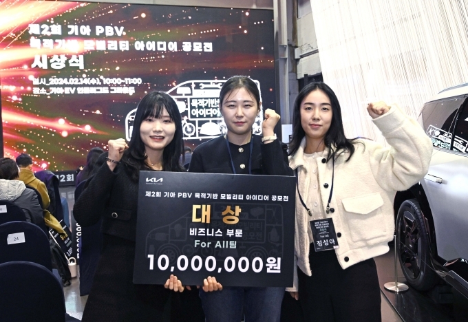 비즈니스 부문 대상을 수상한 For All팀