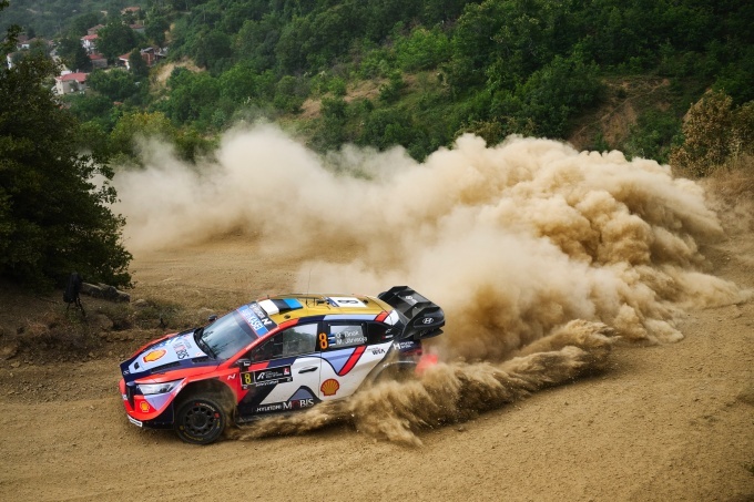 2025 WRC 그리스 랠리에서 질주하는 현대 월드랠리팀 ‘i20 N Rally1’ 경주차