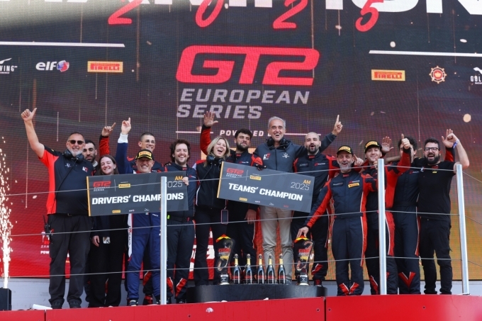 2025 GT2 유러피언 시리즈에서 2년 연속 AM 클래스 타이틀을 획득한 LP 레이싱 팀과 필리페 프레테 선수