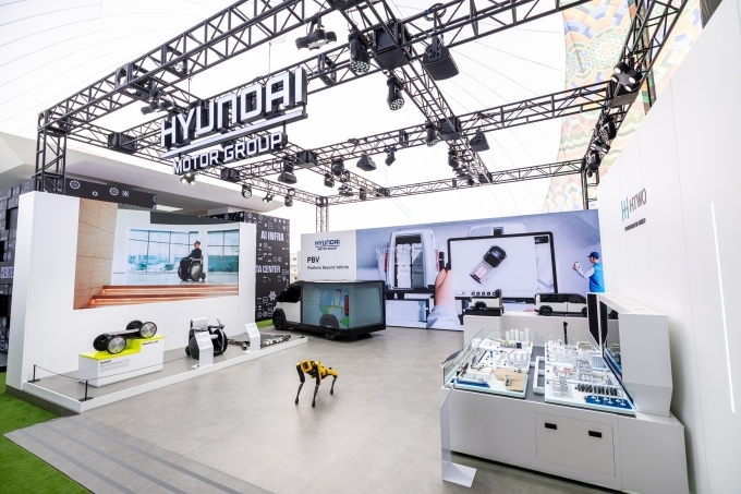 경주엑스포대공원 에어돔에 조성된 ‘현대자동차그룹관’ 전경