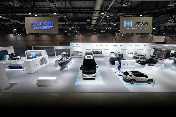 '월드 하이드로젠 엑스포 2025' 현대자동차그룹 부스 전경