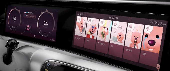 잔망루피 오리지널 테마를 적용한 모습